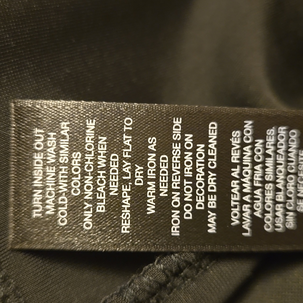 Chico's Travelers Black Velvet Top 3 (XL) Sequin Bands - Picture 8 of 13